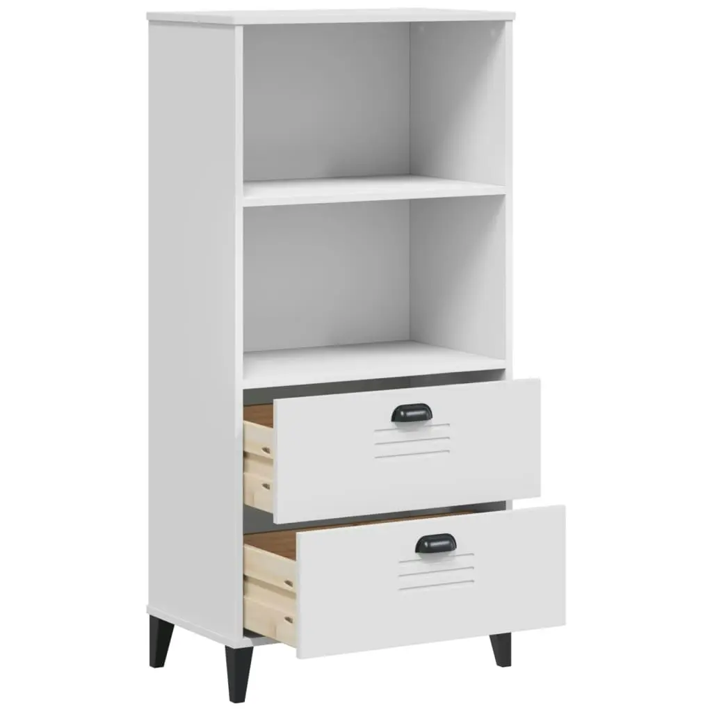 Bookcase VIKEN White 60x35x123 cm Engineered Wood 374947