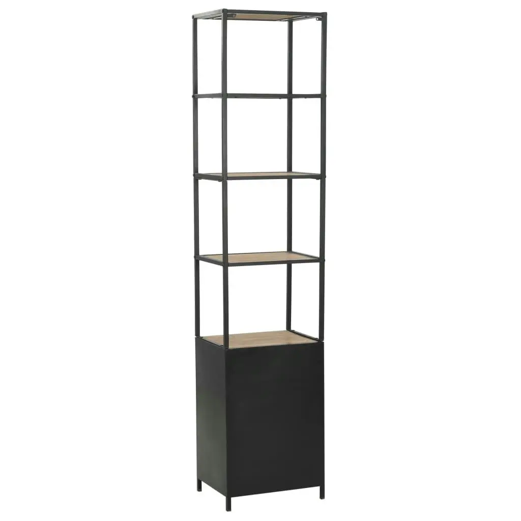 Bookcase Solid Firwood and Steel 40.5x32.5x180 cm 246425