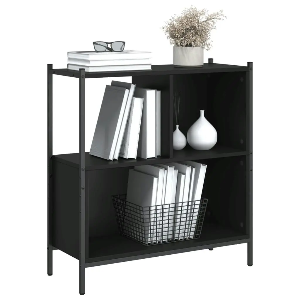 Bookcase Black 72x28x77.5 cm Engineered Wood 838878