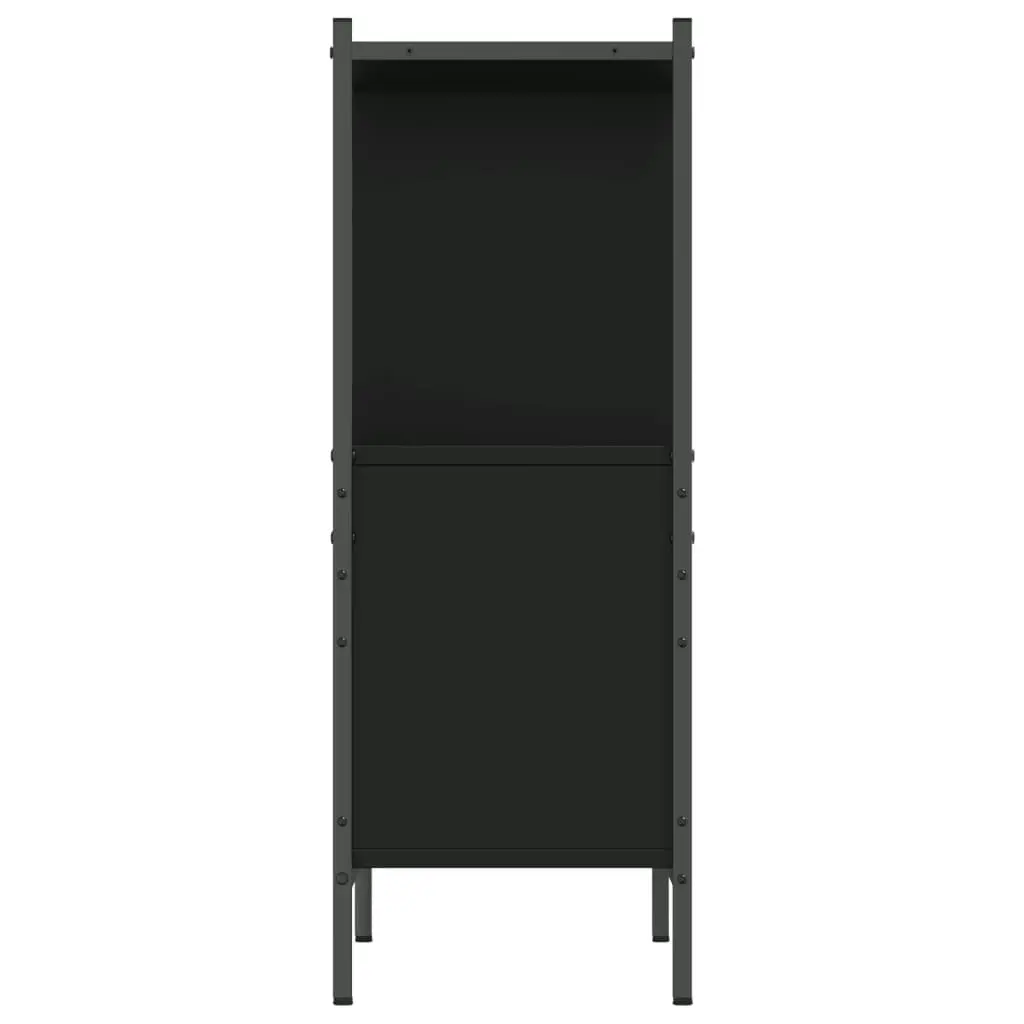 Bookcase Black 72x28x77.5 cm Engineered Wood 838878