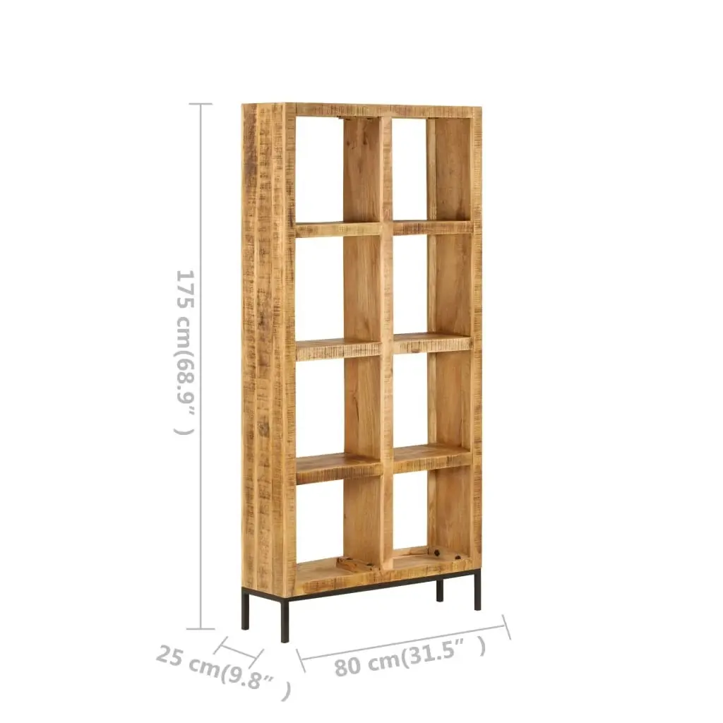 Bookshelf 80x25x175 cm Solid Mango Wood 247966