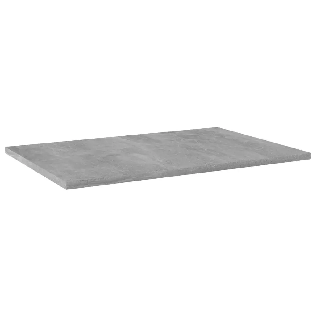 Bookshelf Boards 4 pcs Concrete Grey 60x40x1.5 cm Engineered Wood 805258