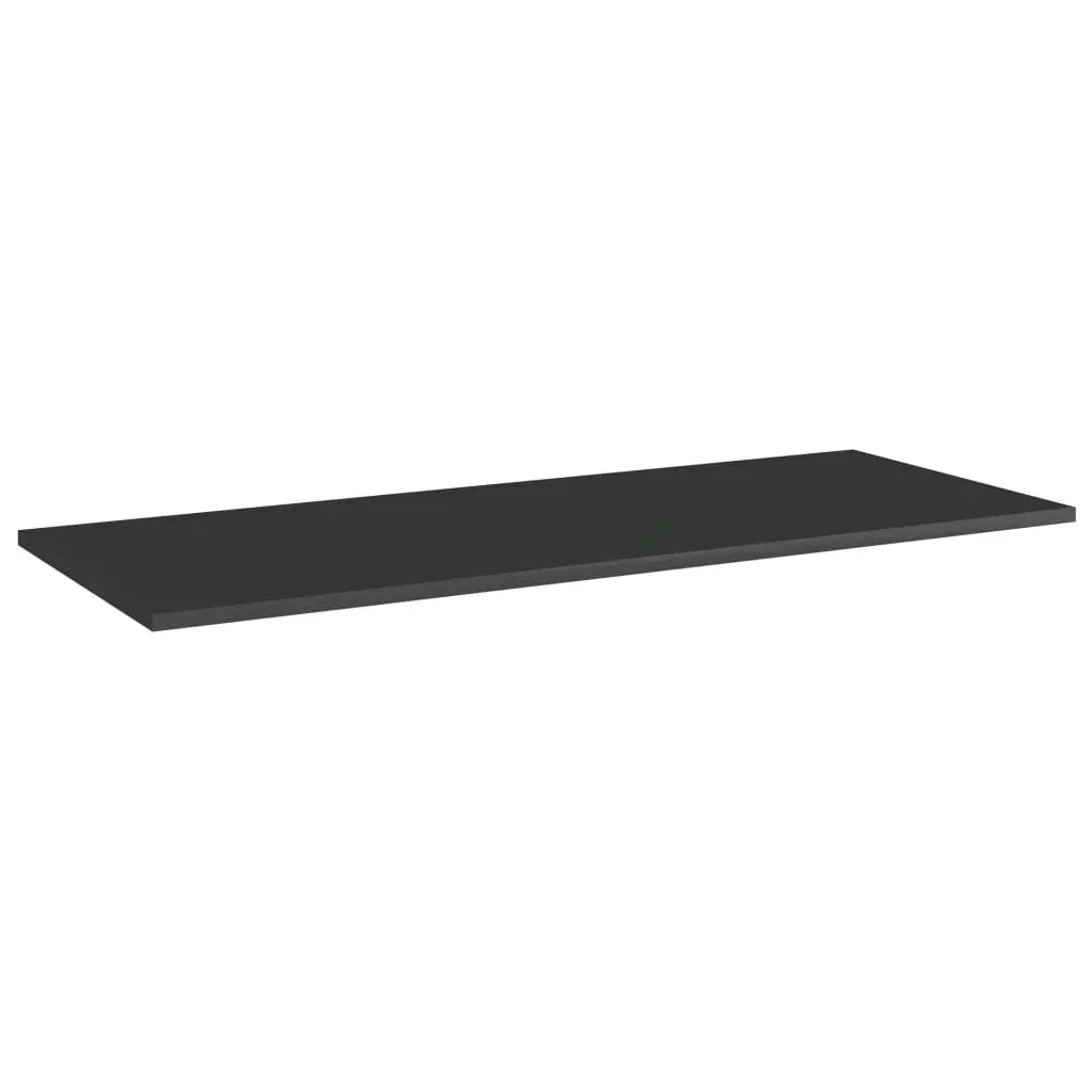 Bookshelf Boards 4 pcs High Gloss Black 100x40x1.5 cm Engineered Wood 805416