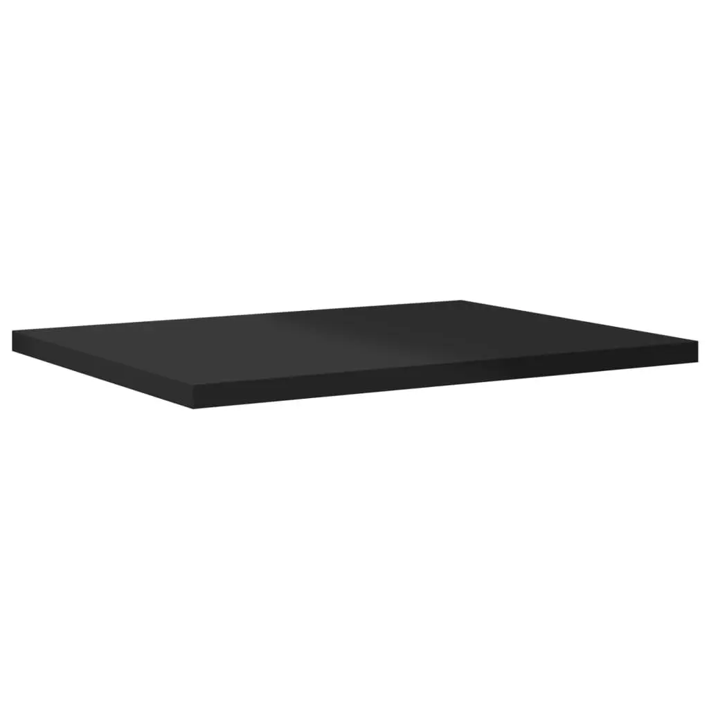 Bookshelf Boards 4 pcs High Gloss Black 40x30x1.5 cm Engineered Wood 805166