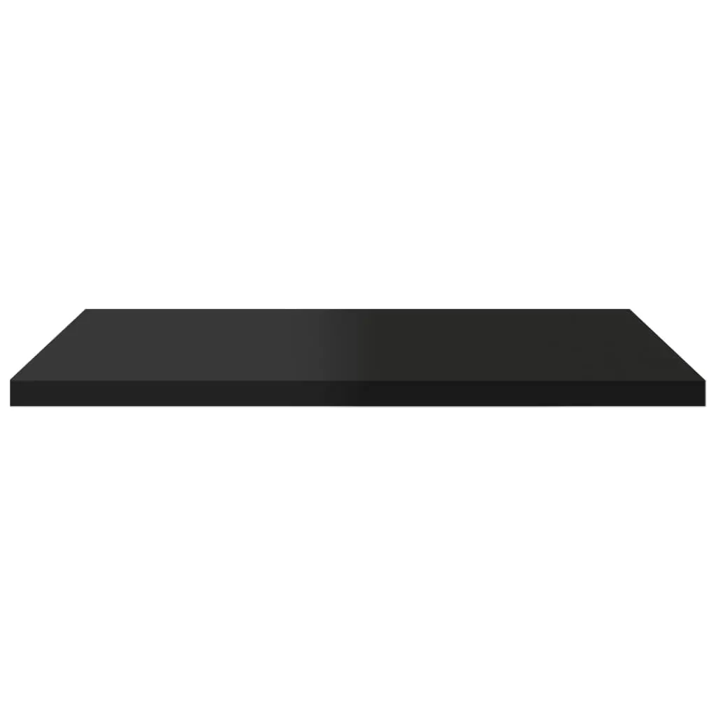 Bookshelf Boards 4 pcs High Gloss Black 40x30x1.5 cm Engineered Wood 805166