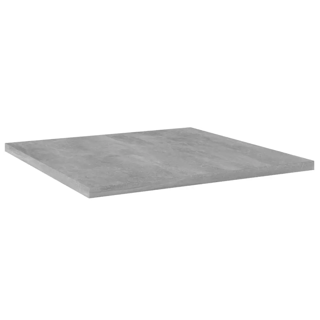 Bookshelf Boards 4 pcs Concrete Grey 40x40x1.5 cm Engineered Wood 805178