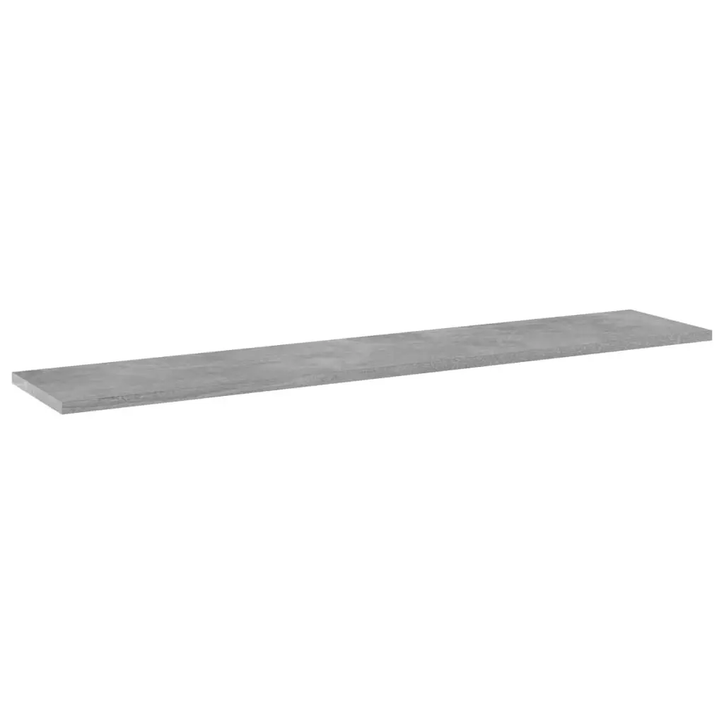 Bookshelf Boards 4 pcs Concrete Grey 100x20x1.5 cm Engineered Wood 805386