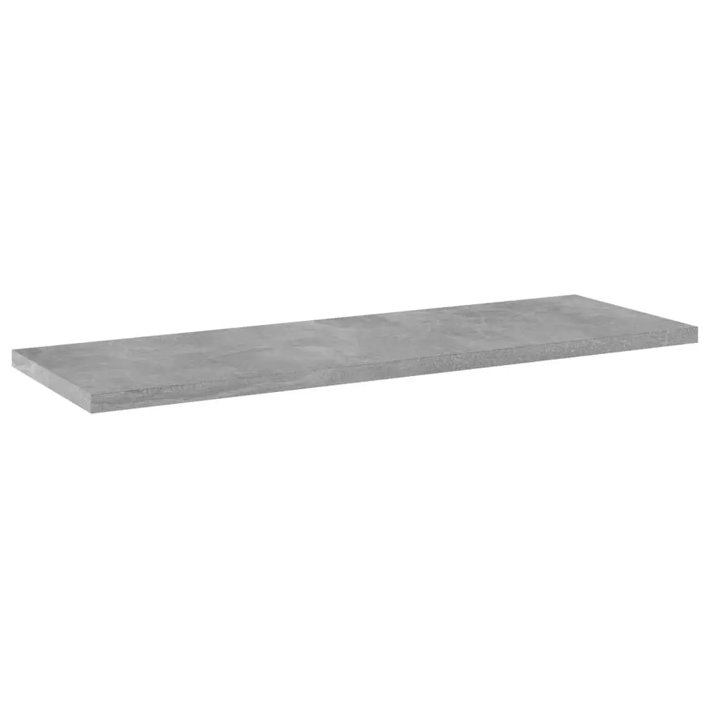 Bookshelf Boards 4 pcs Concrete Grey 60x20x1.5 cm Engineered Wood 805226