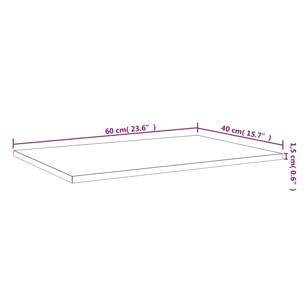 Bookshelf Boards 4 pcs Grey 60x40x1.5 cm Engineered Wood 805254