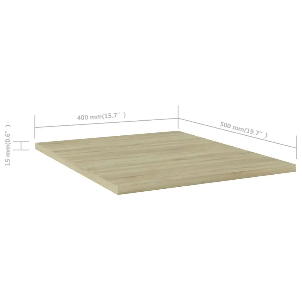 Bookshelf Boards 4 pcs Sonoma Oak 40x50x1.5 cm Engineered Wood 805192