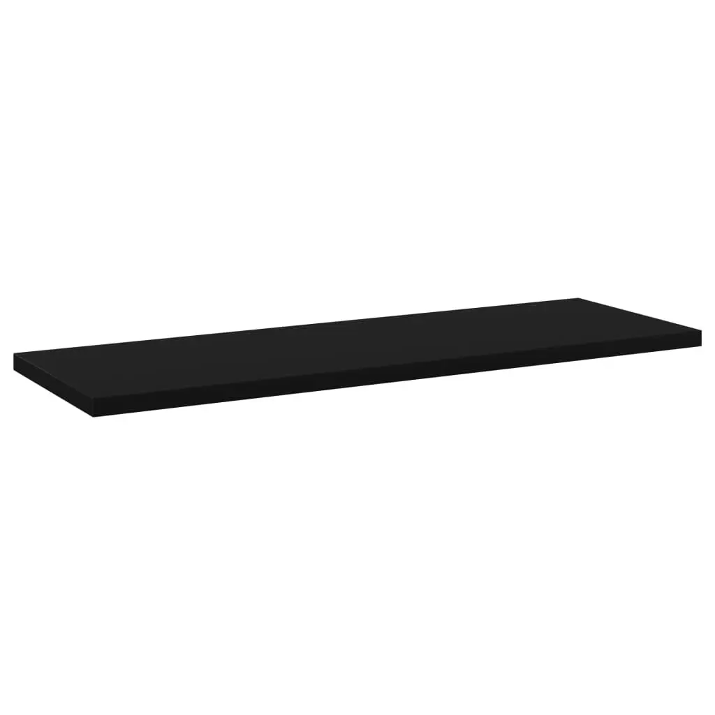 Bookshelf Boards 8 pcs Black 60x20x1.5 cm Engineered Wood 805221