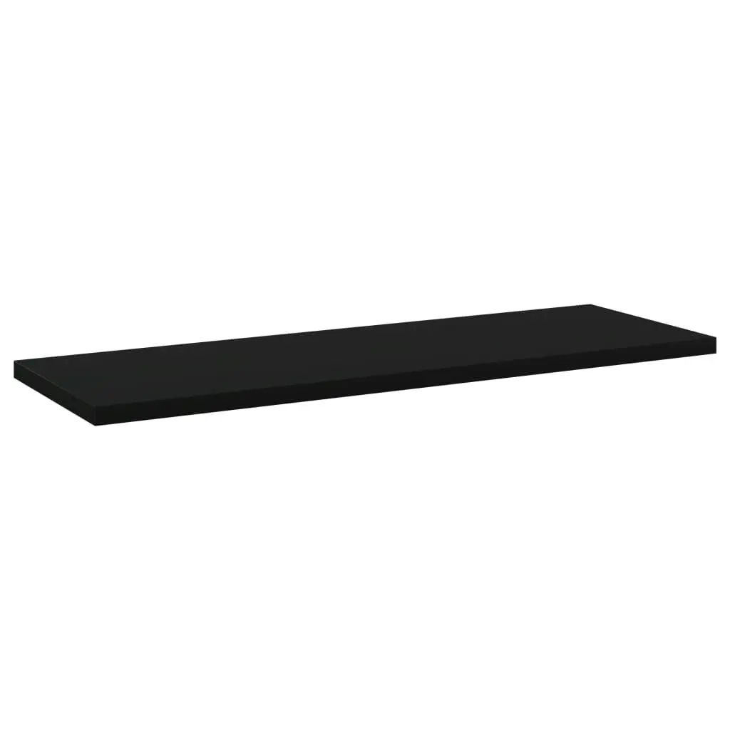 Bookshelf Boards 4 pcs Black 60x20x1.5 cm Engineered Wood 805220