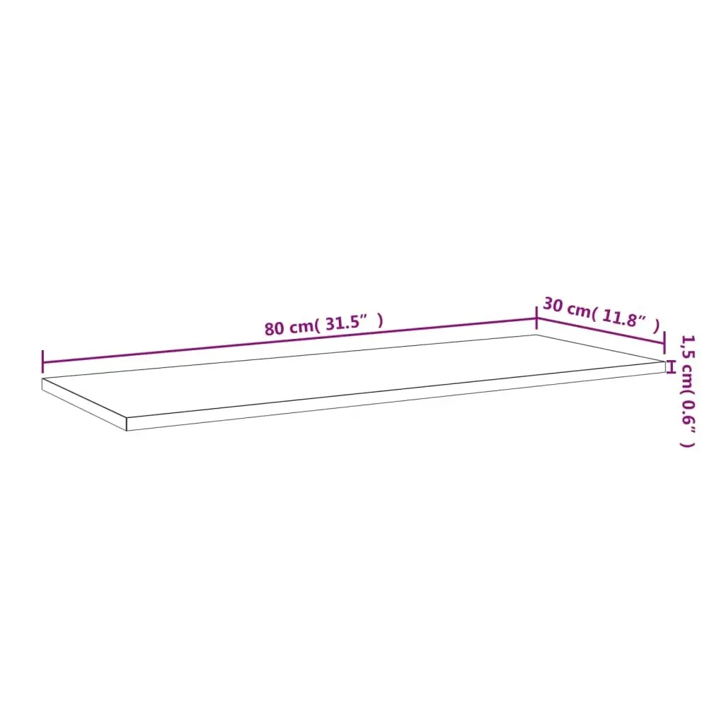 Bookshelf Boards 4 pcs White 80x30x1.5 cm Engineered Wood 805314