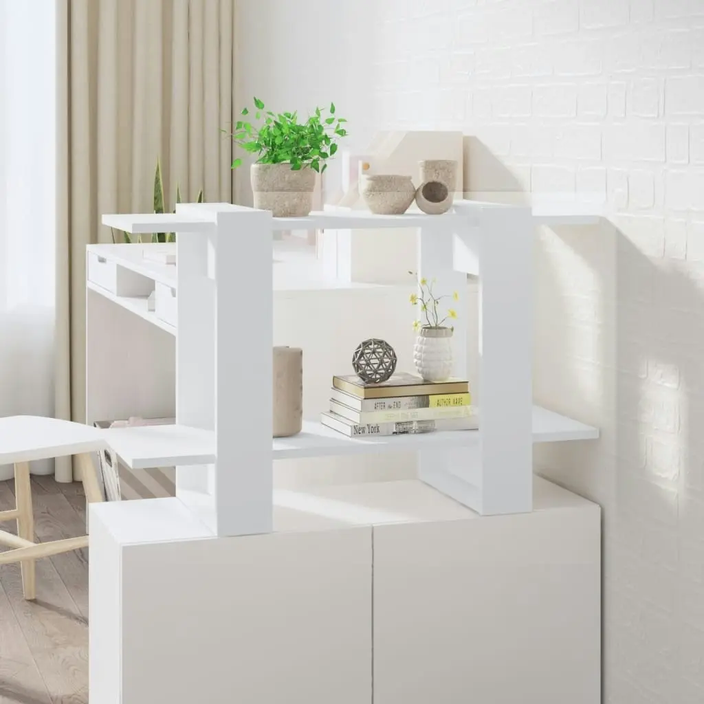 Book Cabinet/Room Divider White 80x30x51 cm 811592