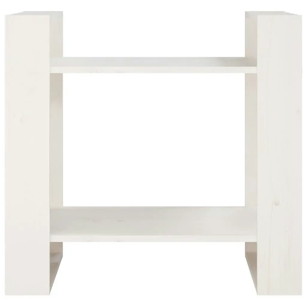 Book Cabinet/Room Divider White 60x35x57 cm Solid Wood Pine 813875