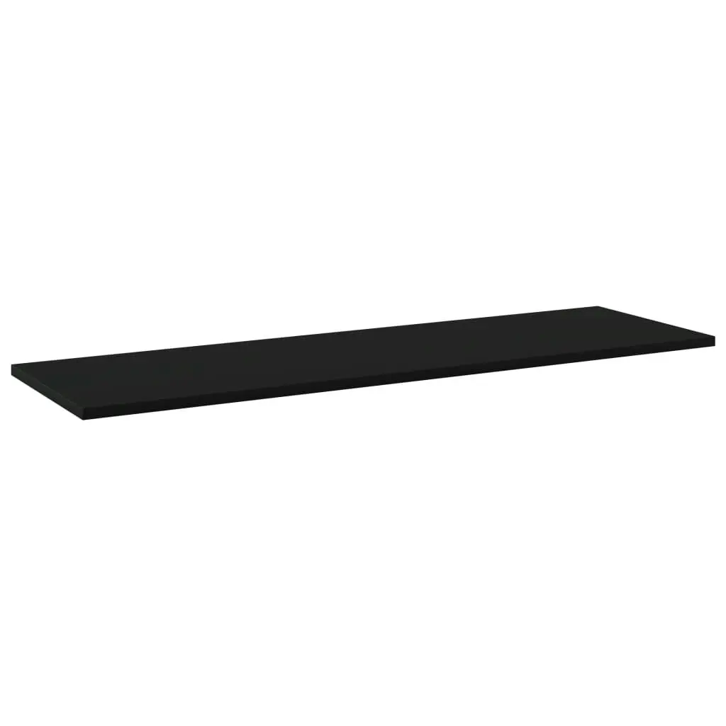 Bookshelf Boards 4 pcs Black 100x30x1.5 cm Engineered Wood 805396