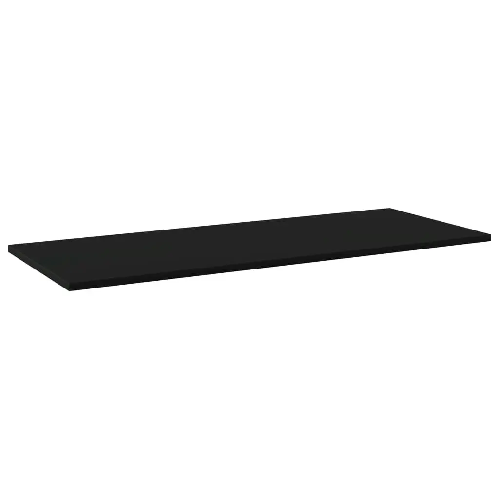 Bookshelf Boards 4 pcs Black 100x40x1.5 cm Engineered Wood 805411