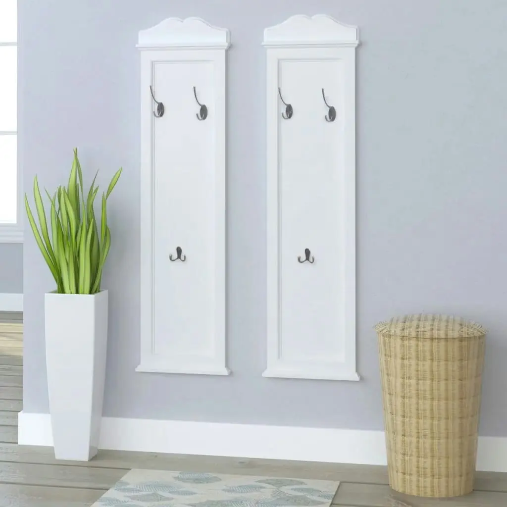 Coat Racks 2 pcs White 242437