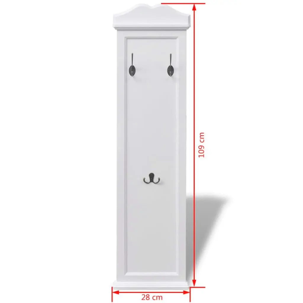 Coat Racks 2 pcs White 242437