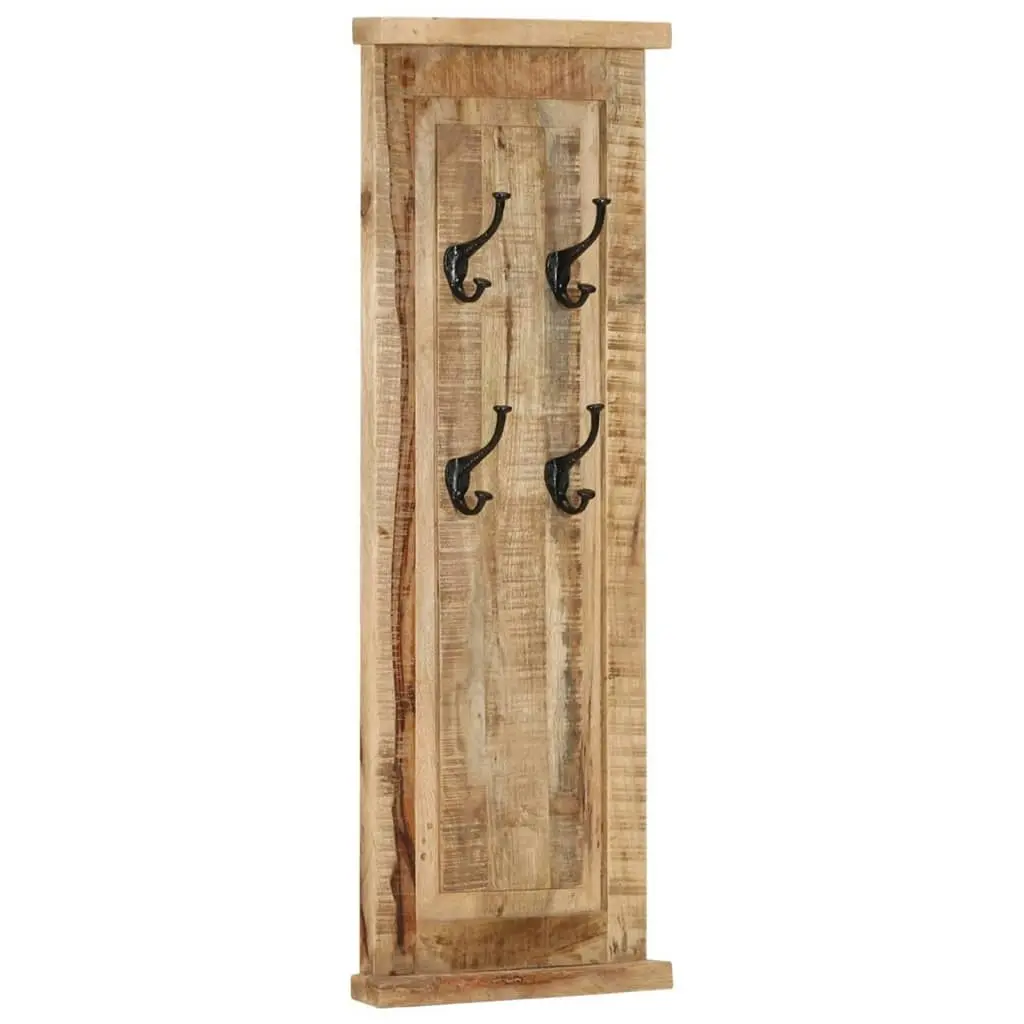 Coat Racks 2 pcs Solid Wood Mango 38x100 cm 337853