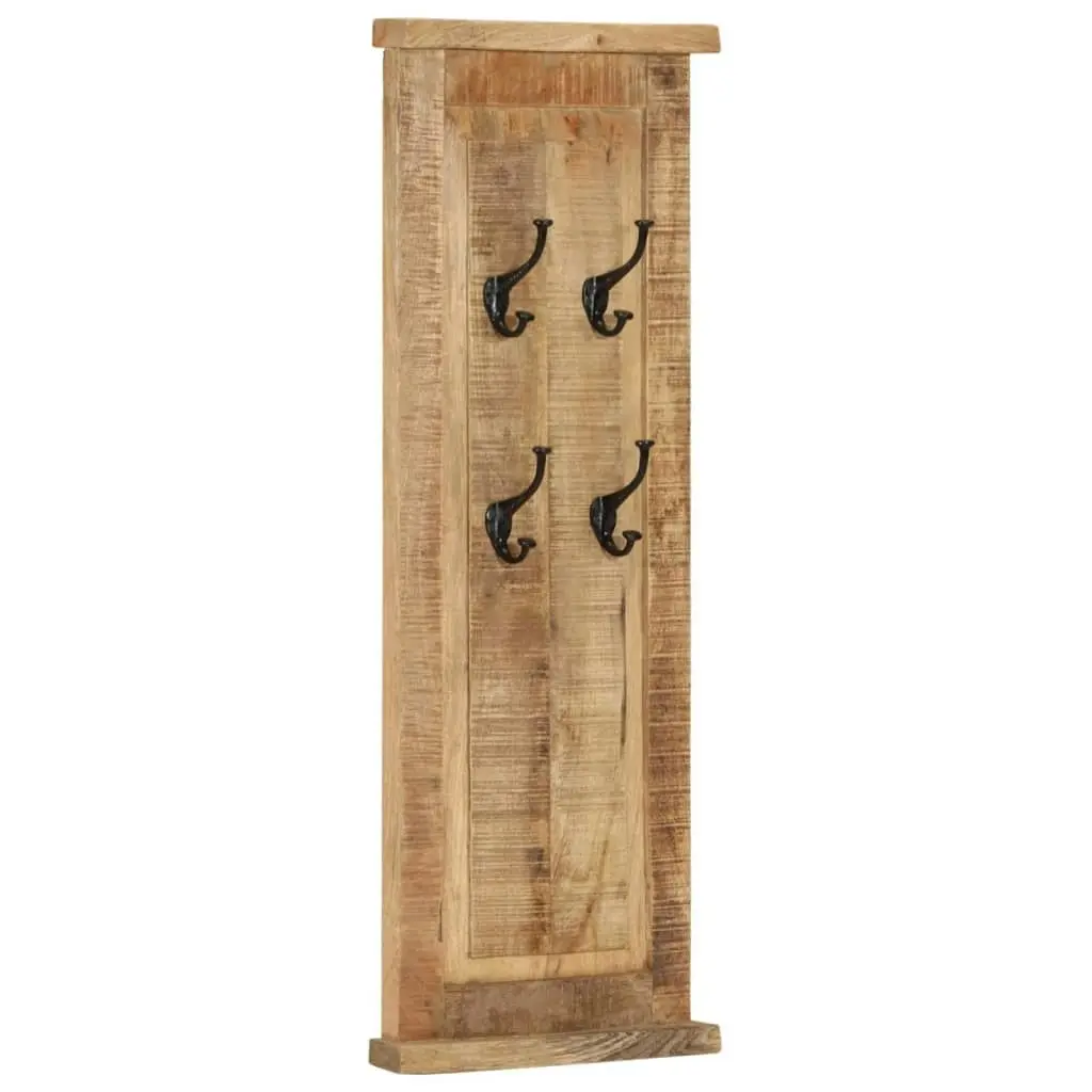 Coat Racks 2 pcs Solid Wood Mango 38x100 cm 337853