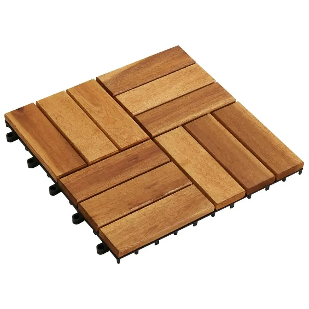 Decking Tiles 30 x 30 cm Acacia Set of 20 271792