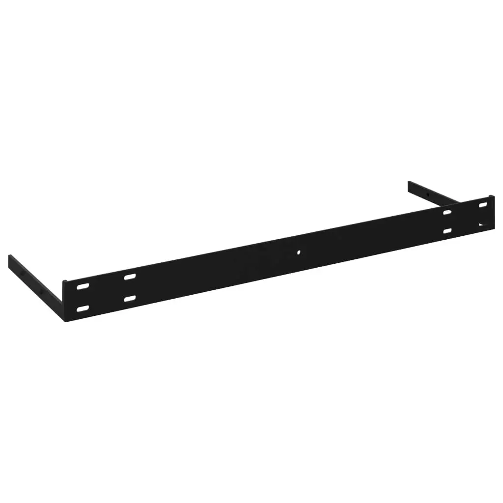 Floating Wall Shelves 2 pcs Black 120x23.5x3.8 cm MDF 323842