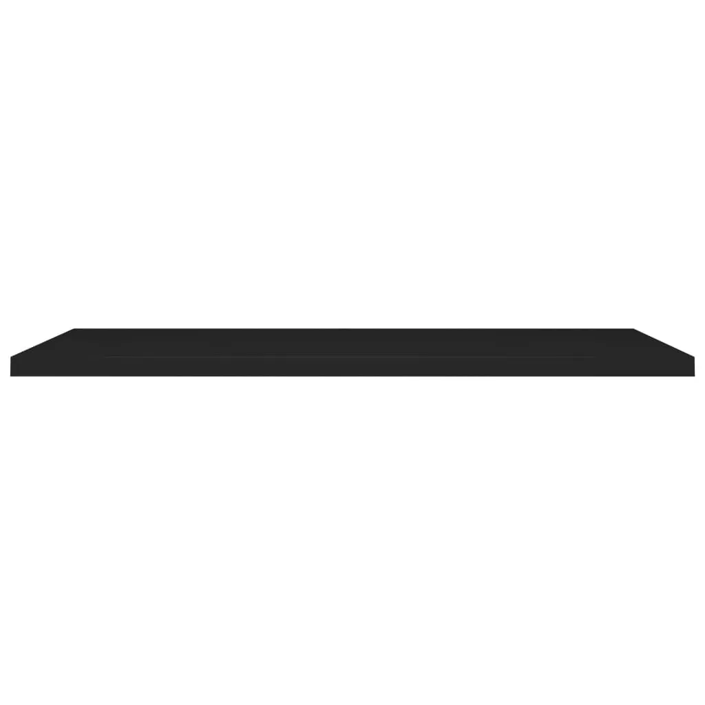 Floating Wall Shelves 2 pcs Black 120x23.5x3.8 cm MDF 323842