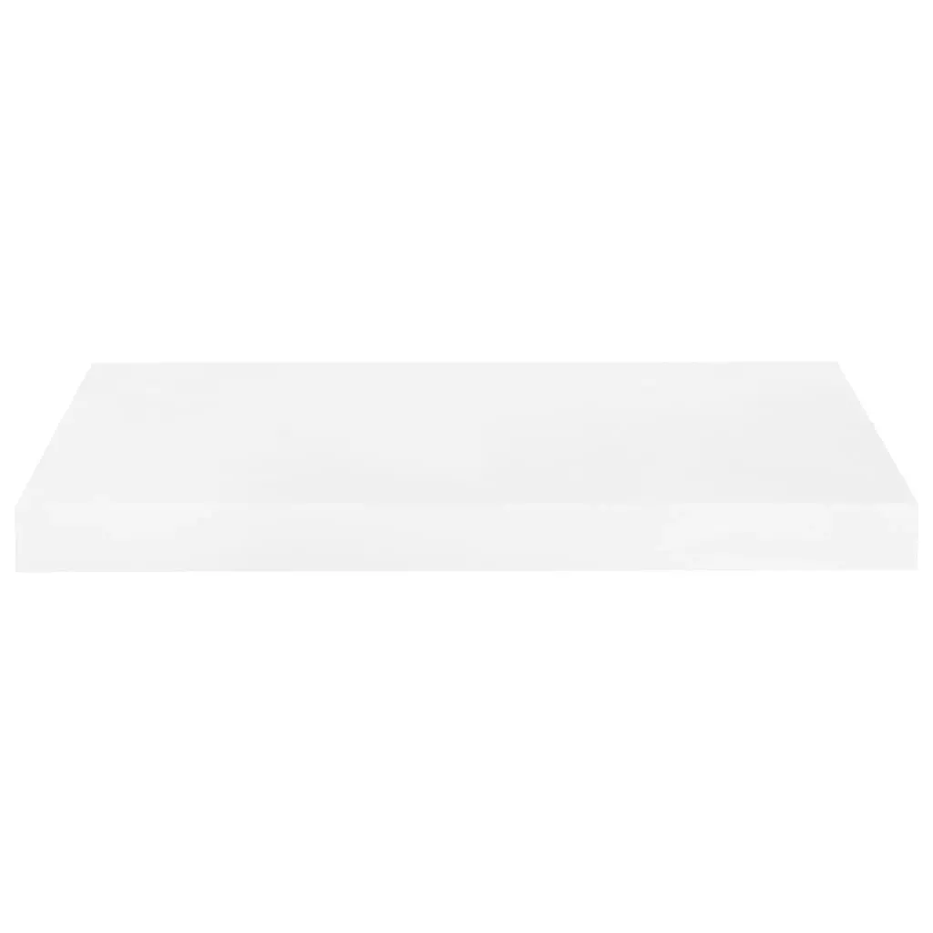 Floating Wall Shelf High Gloss White 50x23x3.8 cm MDF 323745