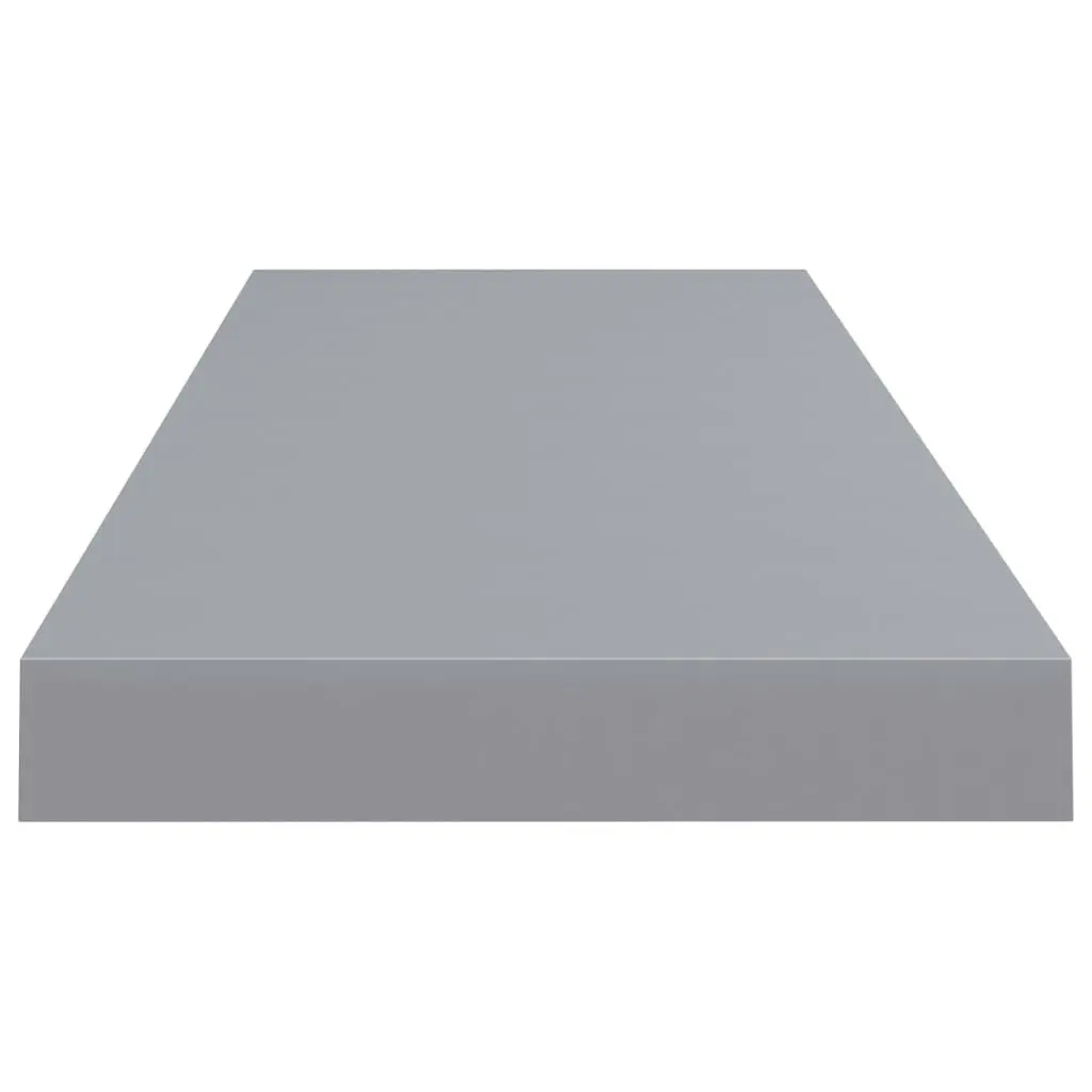 Floating Wall Shelf Grey 80x23.5x3.8 cm MDF 323856