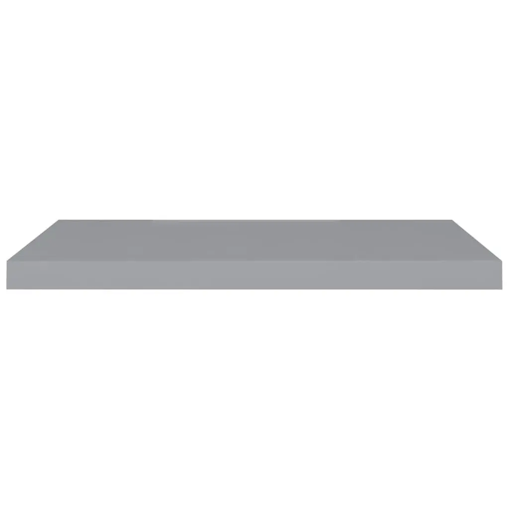 Floating Wall Shelf Grey 80x23.5x3.8 cm MDF 323856