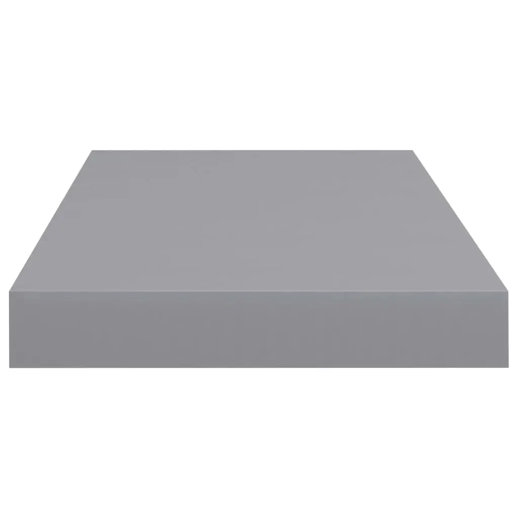 Floating Wall Shelf Grey 50x23x3.8 cm MDF 323850