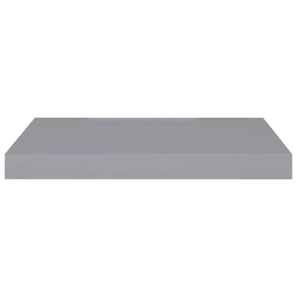 Floating Wall Shelf Grey 50x23x3.8 cm MDF 323850