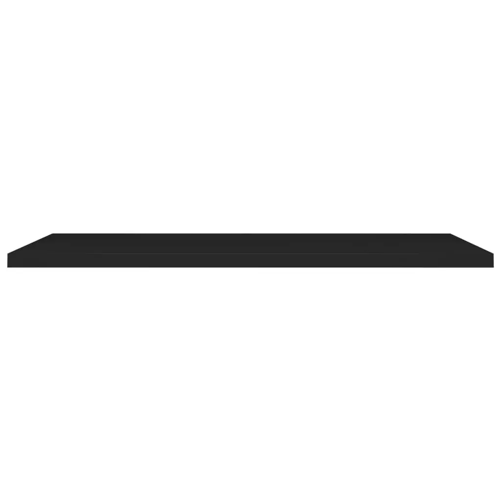 Floating Wall Shelf Black 120x23.5x3.8 cm MDF 323841