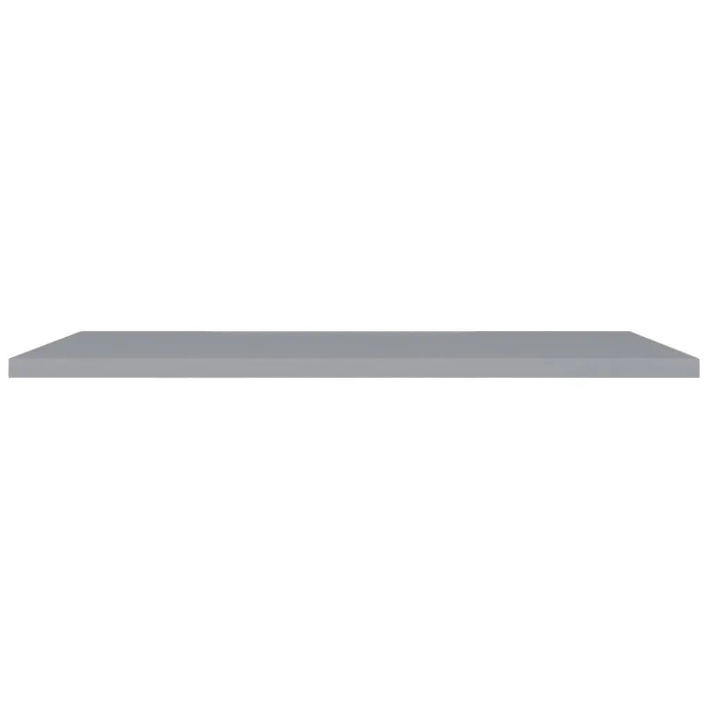 Floating Wall Shelf Grey 120x23.5x3.8 cm MDF 323862