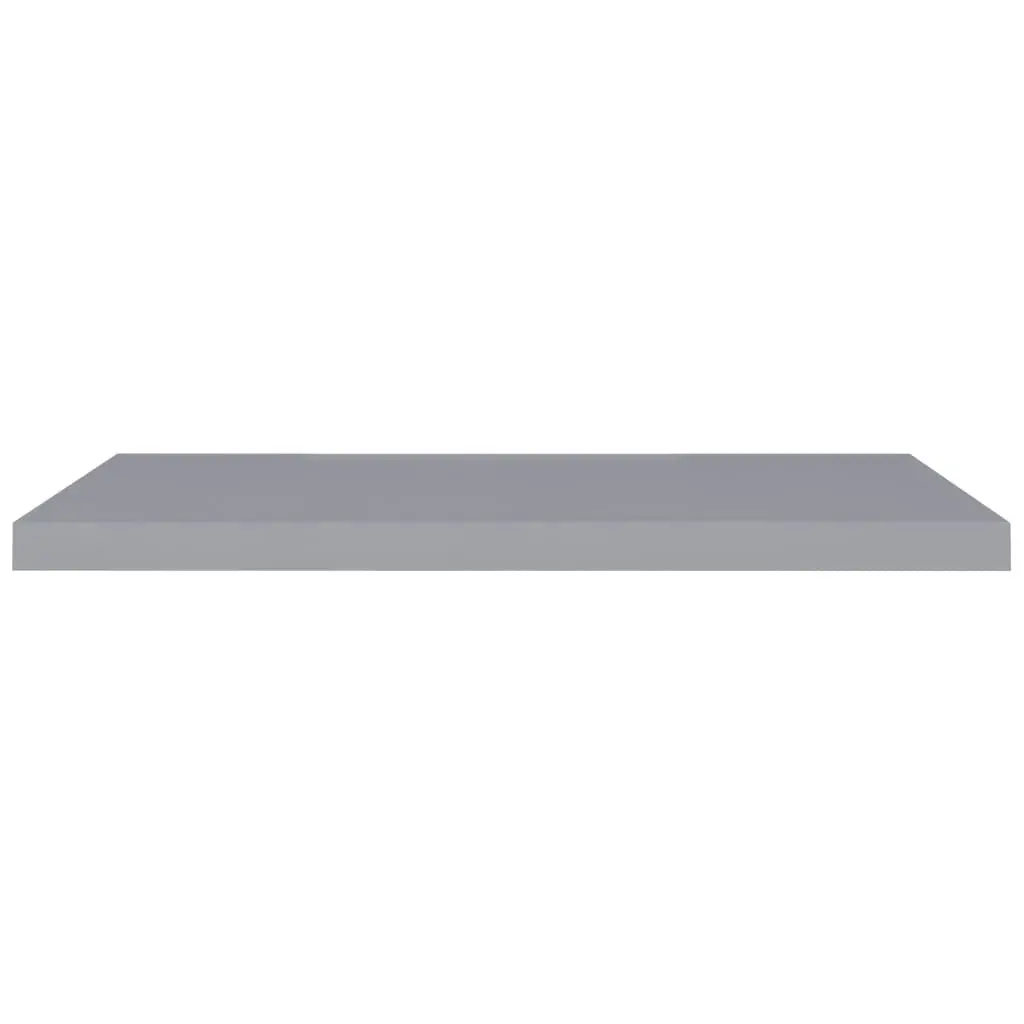 Floating Wall Shelves 2 pcs Grey 90x23.5x3.8 cm MDF 323860