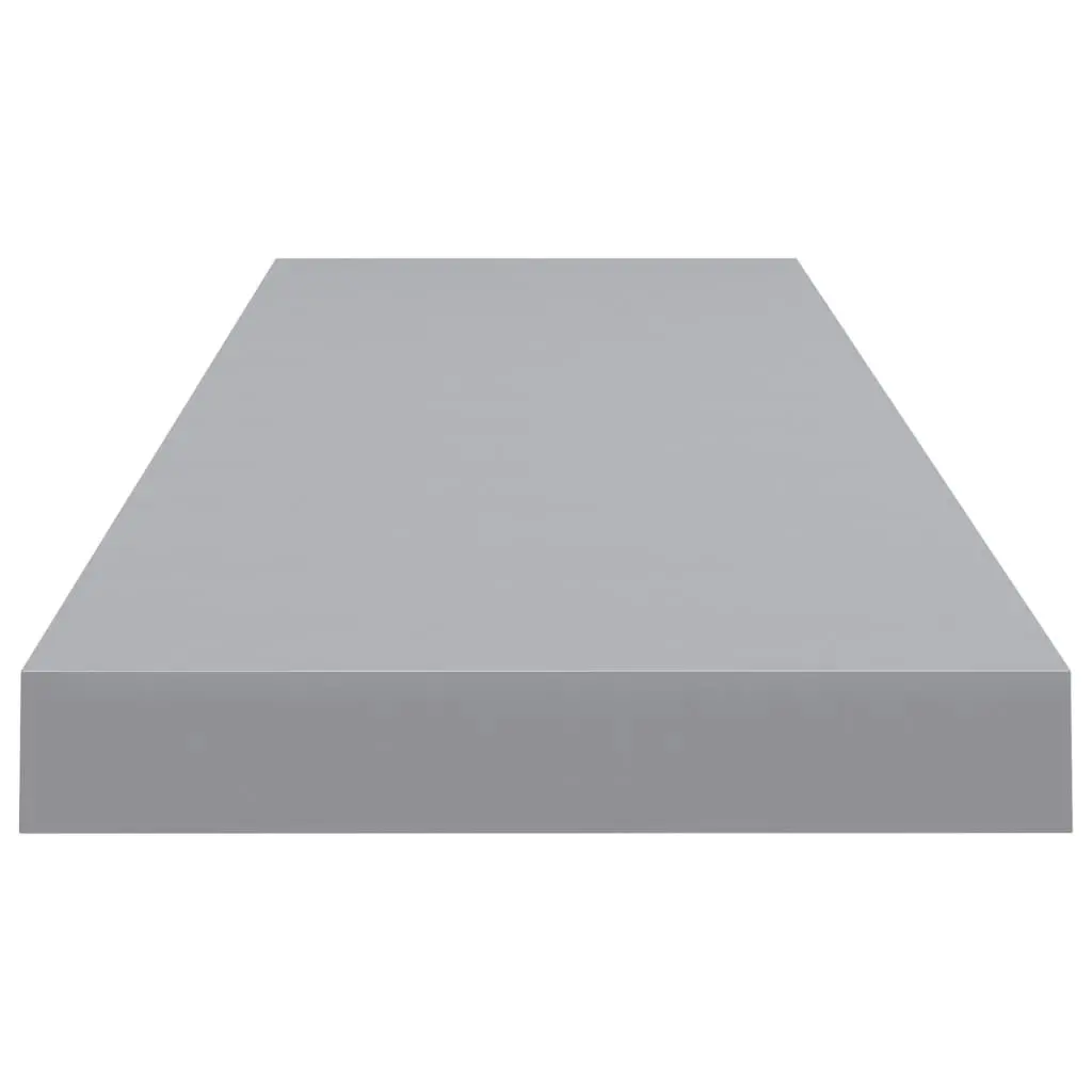 Floating Wall Shelves 2 pcs Grey 90x23.5x3.8 cm MDF 323860