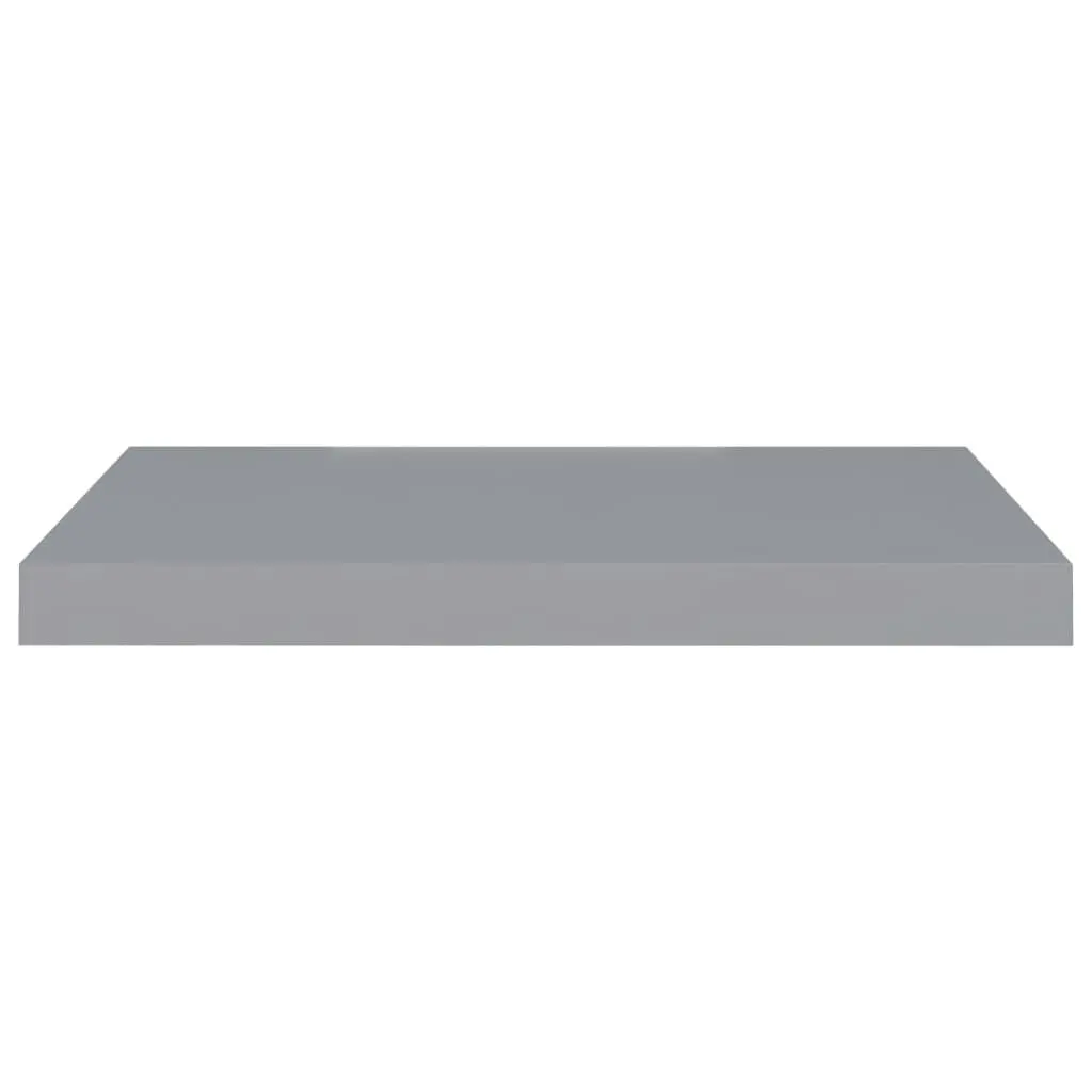 Floating Wall Shelves 4 pcs Grey 60x23.5x3.8 cm MDF 323855