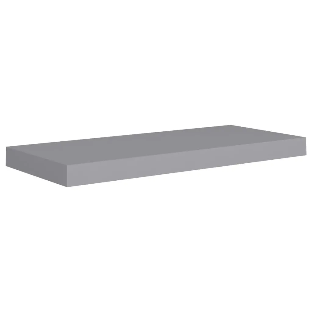 Floating Wall Shelves 4 pcs Grey 60x23.5x3.8 cm MDF 323855