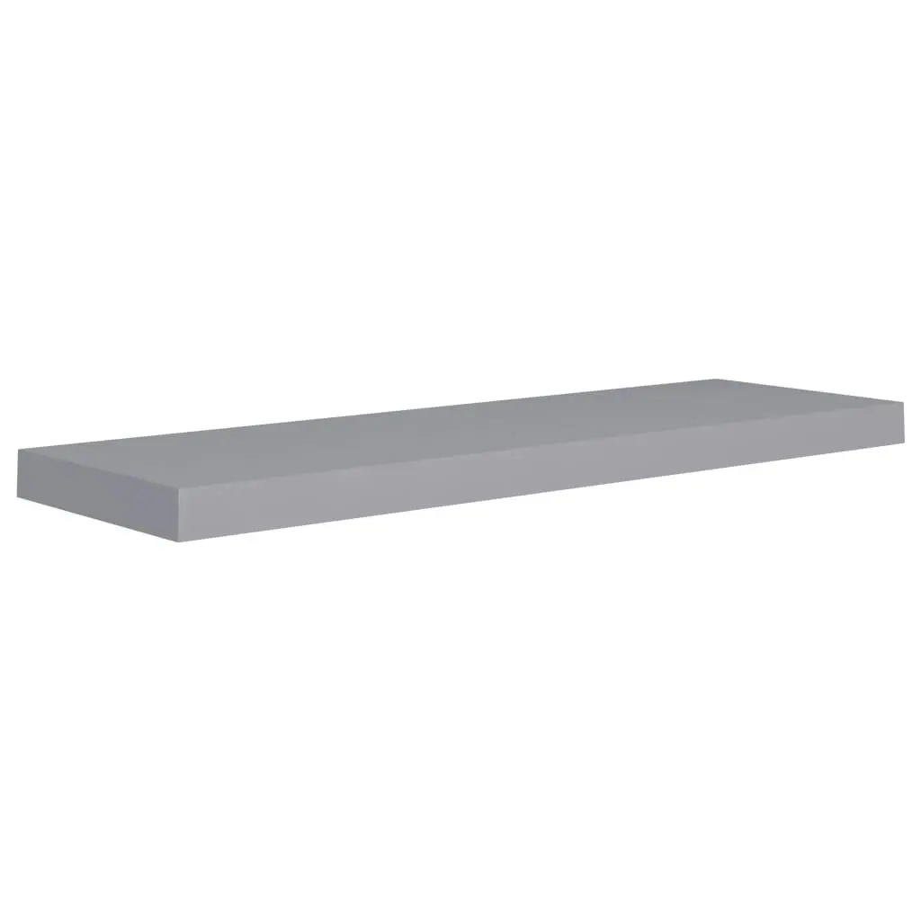 Floating Wall Shelves 4 pcs Grey 80x23.5x3.8 cm MDF 323858