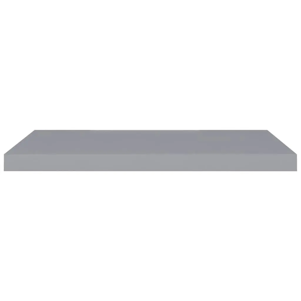 Floating Wall Shelves 4 pcs Grey 80x23.5x3.8 cm MDF 323858