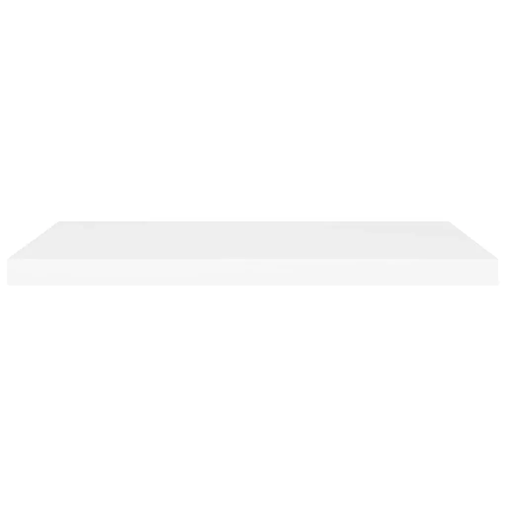 Floating Wall Shelf White 80x23.5x3.8 cm MDF 323814