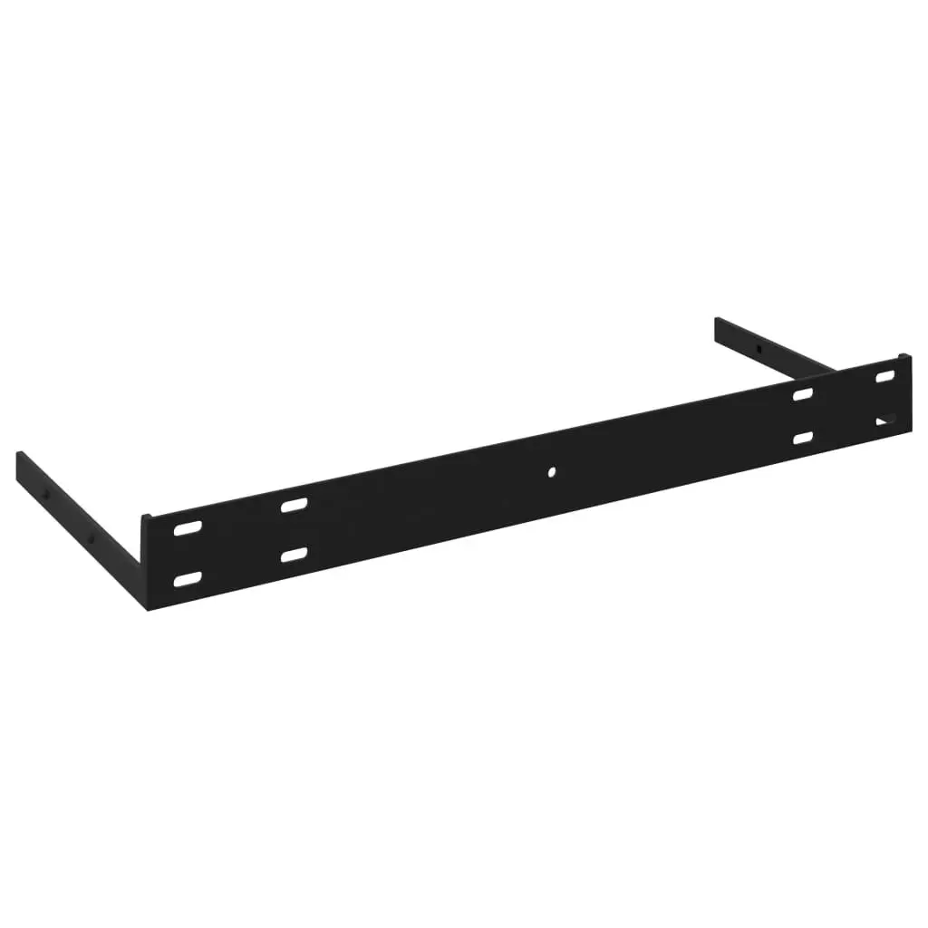 Floating Wall Shelves 2 pcs Black 80x23.5x3.8 cm MDF 323836