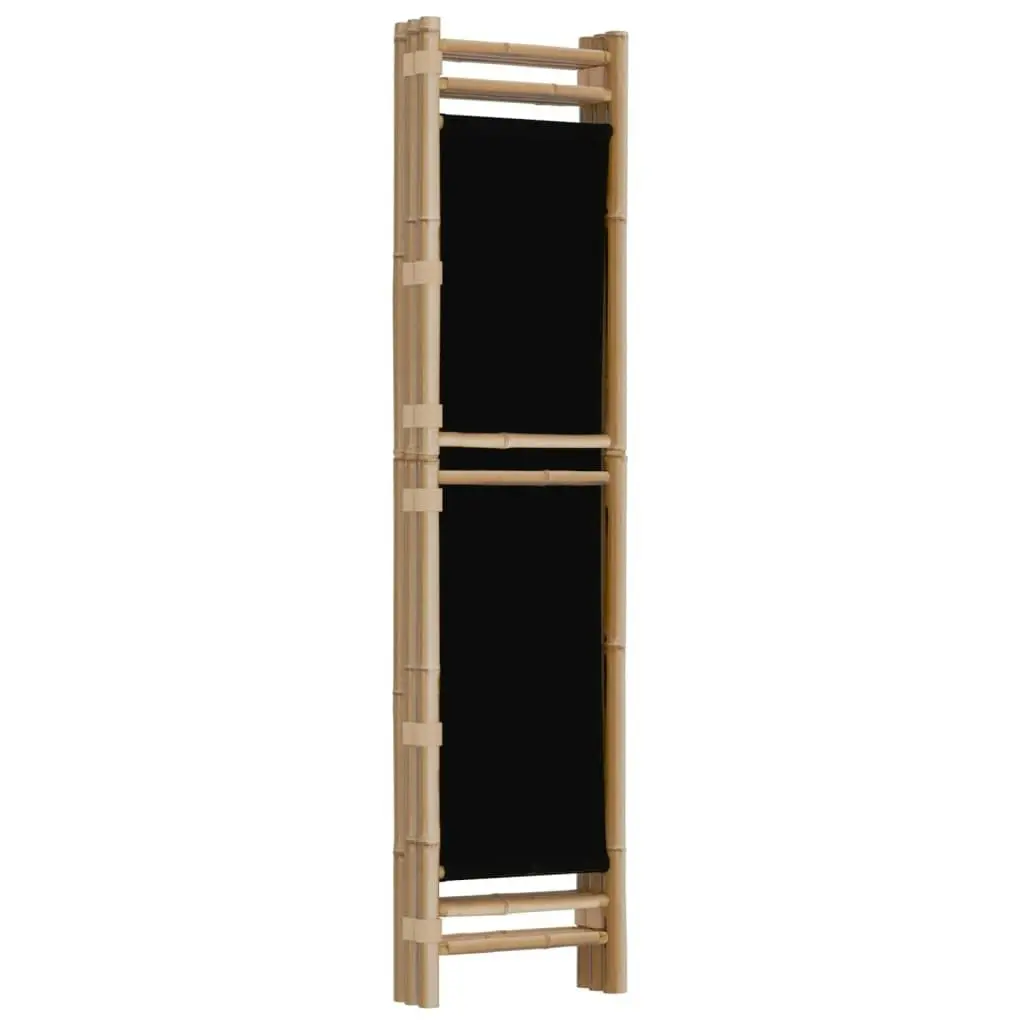 Folding 3-Panel Room Divider 120 cm Bamboo and Canvas 350627