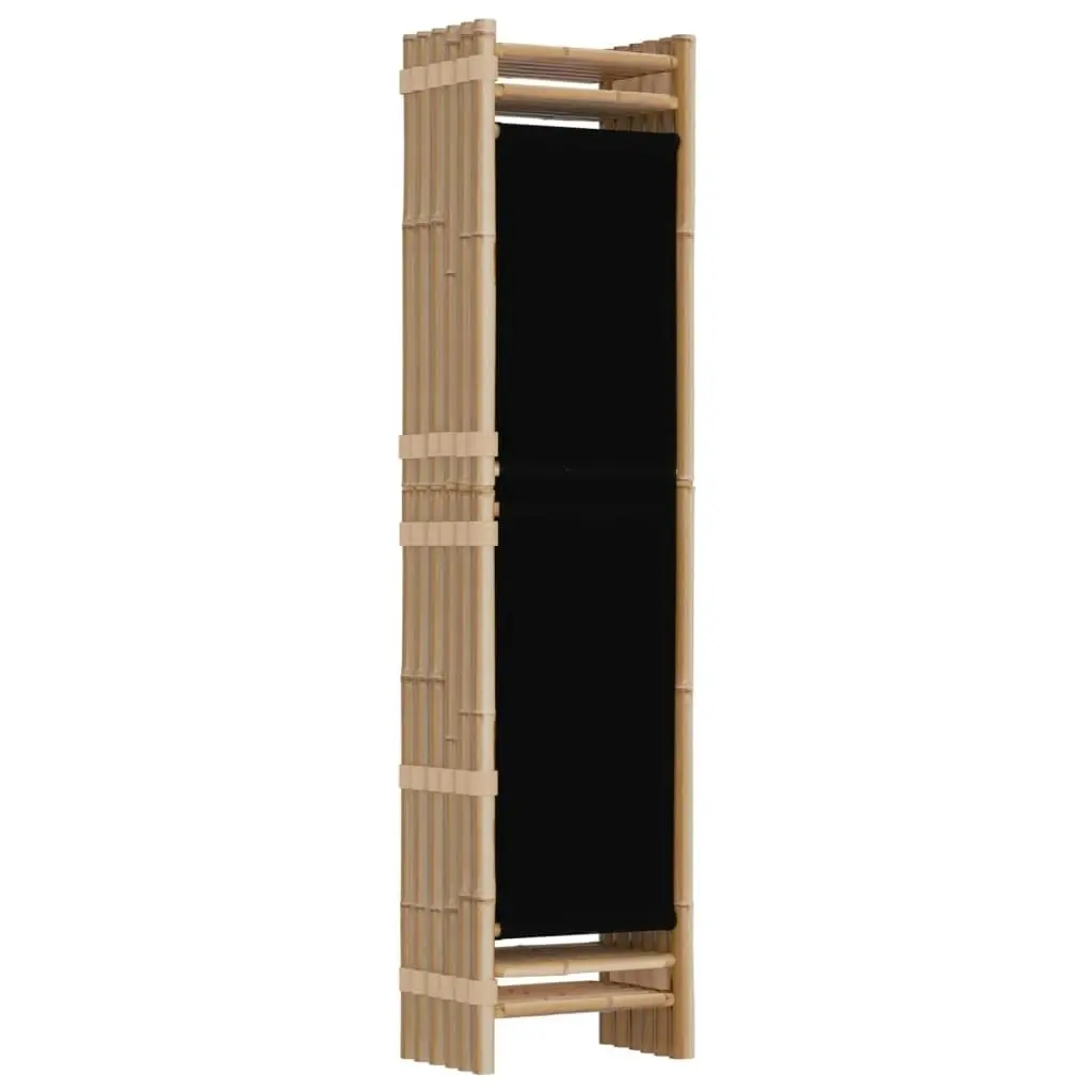 Folding 6-Panel Room Divider 240 cm Bamboo and Canvas 350630