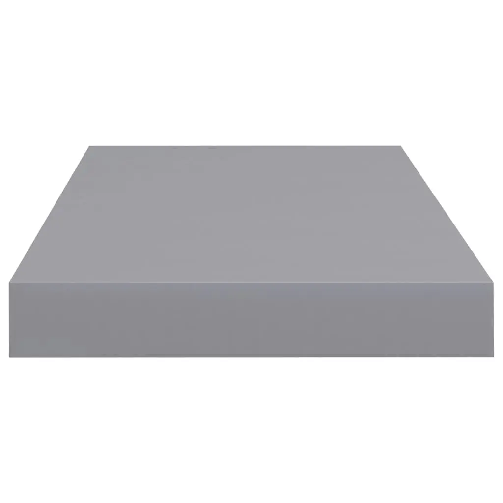 Floating Wall Shelves 2 pcs Grey 50x23x3.8 cm MDF 323851