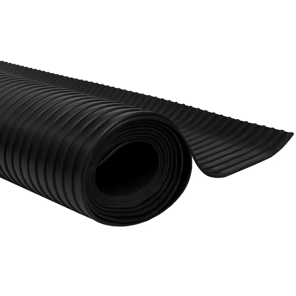 Floor Mat Anti-Slip Rubber 1.5x2 m 3 mm Wide Rib 143949