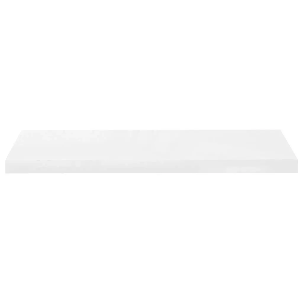 Floating Wall Shelf High Gloss White 80x23.5x3.8 cm MDF 323751