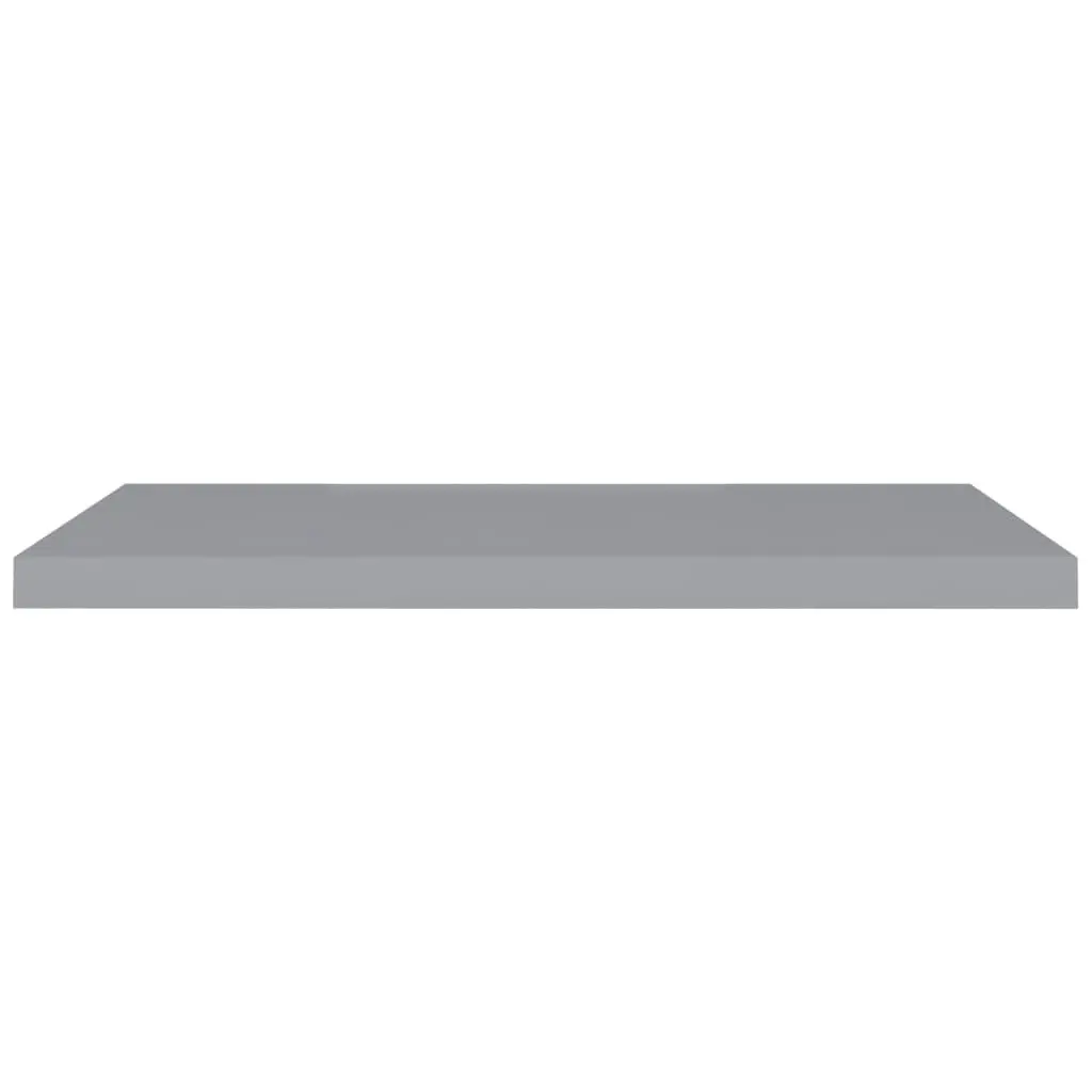 Floating Wall Shelves 4 pcs Grey 90x23.5x3.8 cm MDF 323861