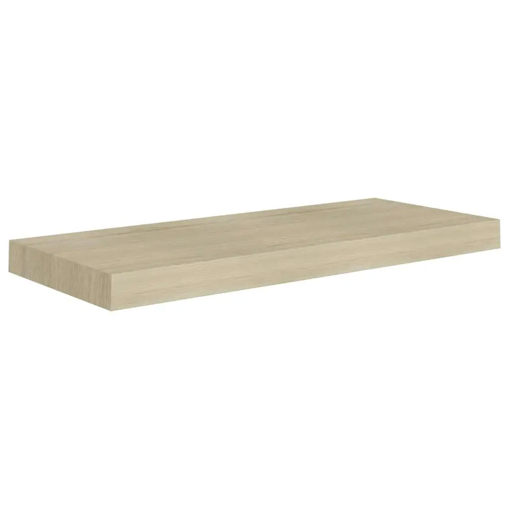 Floating Wall Shelves 2 pcs Oak 60x23.5x3.8 cm MDF 323875